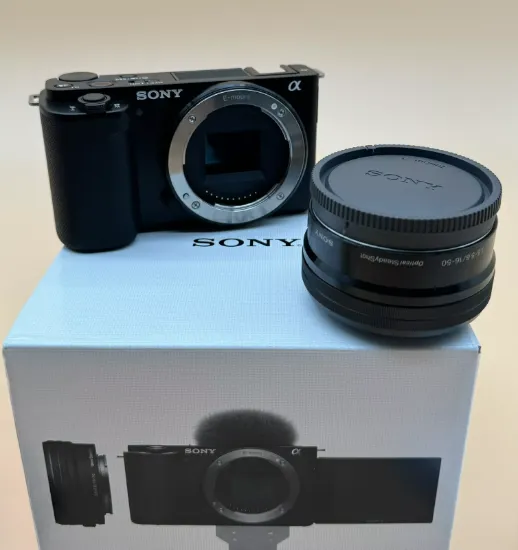 Picture of Sony Alpha ZV-E10 Mirrorless Vlog Camera 16-50mm Lens - Black
