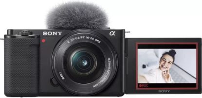 Picture of Sony Alpha ZV-E10 24.2MP Mirrorless Camera - BLK, WhitE PZ 16-50mm f/3.5-5.6 OSS