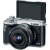 Picture of CANON EOS M6 Mirrorless Digital Camera with 15-45mm Lens - SILVER 4549292084